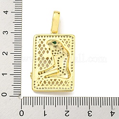 Ottone micro spianare pendenti zirconi&nbsp;KK-K354-16G-G