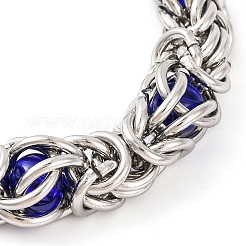 Bracciali a catena con cordino in acciaio inossidabile 304 per donna&nbsp;BJEW-G711-07P