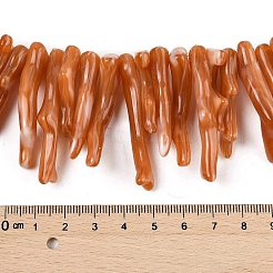 Undurchsichtige Acryl-Perlenstränge aus Korallenimitat&nbsp;SACR-P033-01A-09