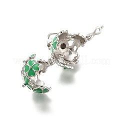 Pendentifs de cage de perle d'émail d'alliage&nbsp;ENAM-M047-01P-A