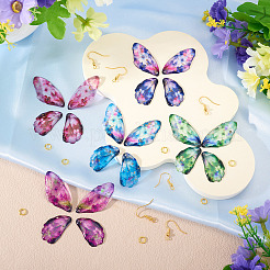 DIY-Sets zur Herstellung baumelnder Ohrringe mit Schmetterlingsflügeln&nbsp;DIY-TA0013-27