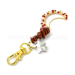 Décorations de pendentif de graine de verre de lune&nbsp;HJEW-MZ00065-04