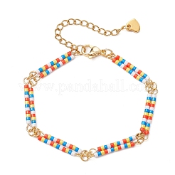 Perline di vetro Braccialetti di collegamento&nbsp;BJEW-MZ00148-01