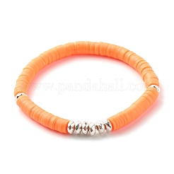 Hieishi-Stretch-Armbänder aus synthetischem Hämatit und Fimo für Frauen&nbsp;BJEW-JB07430