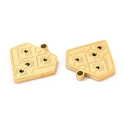 Placcatura ionica (ip) ciondoli in acciaio inossidabile chirurgico 316l&nbsp;STAS-D078-32G