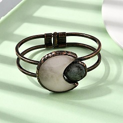Bracelets en quartz rose naturel et labradorite pour femmes&nbsp;BJEW-A043-01R-01