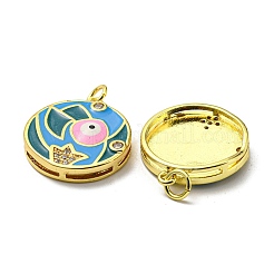 Colgantes reales de latón chapado en oro de 18k&nbsp;KK-L209-009G-05