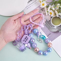Pulsera con llavero de cuentas para mujer&nbsp;JX425B