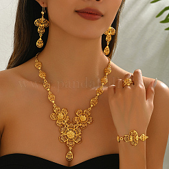 Braccialetti e orecchini e collane con nappe in lega vintage e anelli per la sposa&nbsp;US5034