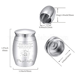 Urne funéraire en alliage de zinc&nbsp;AJEW-WH0232-03-023