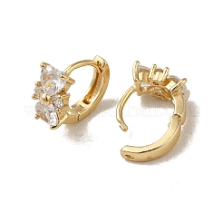 Boucle d'oreille créole en laiton plaqué or kc&nbsp;EJEW-L271-11KCG-06