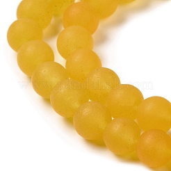 Naturales teñidos abalorios de jade blanco hebras&nbsp;G-M402-B01