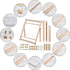 Métier à tisser avec support&nbsp;DIY-WH0199-54