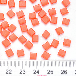 Perles de verre à peinture cuite à 2 trou fgb&nbsp;X-SEED-S031-L-406