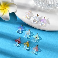 10pcs transparente Glasanhänger&nbsp;PALLOY-JF02944