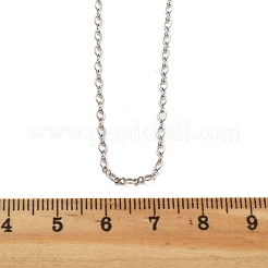 Colliers de chaîne de câble en laiton pour les femmes&nbsp;NJEW-D302-20P