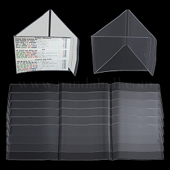 Transparente PVC-Preisschild-Etikettentasche&nbsp;OFST-WH0004-046