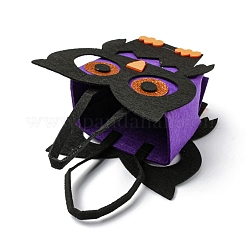 Halloween-Süßigkeitstüten aus Eulenfilz mit Griffen&nbsp;HAWE-K001-01C
