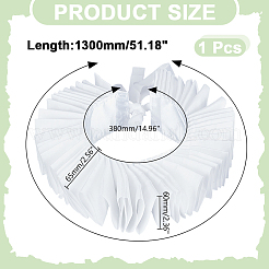 Colletto in pizzo arricciato di cotone&nbsp;AJEW-WH0007-64