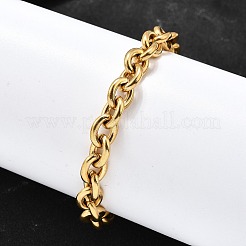 304 Edelstahl-Kabelkettenarmbänder für Damen&nbsp;BJEW-Q050-01A-G