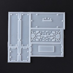 Diy rechteck display dekoration einsatz basis silikonformen&nbsp;LS-DIY-G058-E05