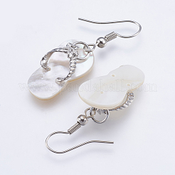 Shell orecchini pendenti&nbsp;EJEW-F147-G