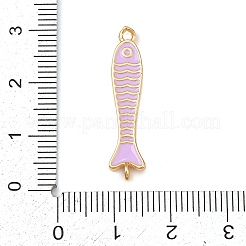 Ciondoli a forma di pesce in ottone smaltato&nbsp;KK-L255-15G