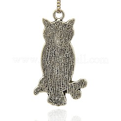 Antike Silber Legierung Emaille Anhänger & Charms&nbsp;ENAM-J265-01AS