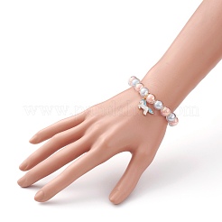 Transparente Acrylperle in Perlenstretch-Armbandsets für Kinder&nbsp;BJEW-JB06509