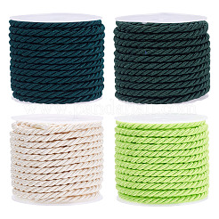 4 rouleau de cordon rond en polyester 4 couleurs&nbsp;OCOR-TA0003-88B