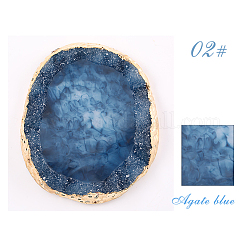 Farbpalette mit Harzimitat-Achat&nbsp;MRMJ-T007-003B