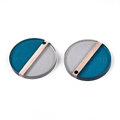 Colgantes de resina y madera transparentes&nbsp;RESI-T057-57A