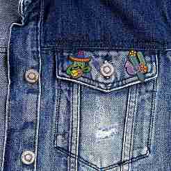 Spilla smaltata cactus 7 pz 7 stile&nbsp;JEWB-SZ0002-01