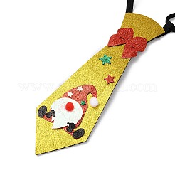 Krawatte aus Vliesstoff mit Weihnachtsmotiv&nbsp;AJEW-L092-A04