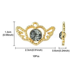 Legierung rhinestone-anhänger&nbsp;ALRI-YW0001-16