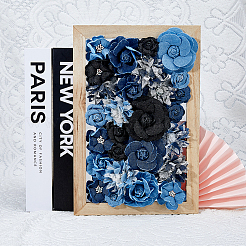 10 pz 7 stili fiore denim per vestiti accessori per indumenti decorativi&nbsp;DIY-HS0001-82B