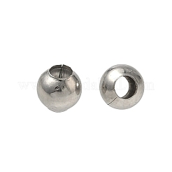 Perline distanziatrici rotonde in acciaio inossidabile chirurgico 316 anti-ossidazione&nbsp;X-STAS-N032-02-4mm