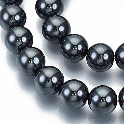 Chapelets de perles en hématite synthétique sans magnétiques&nbsp;G-Q892-10mm