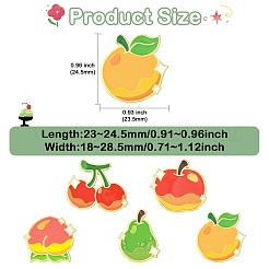 10 pin esmaltado de fruta de 5 estilos&nbsp;JEWB-CJ0003-20