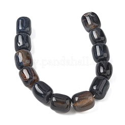 Fili di perline agata nero naturale&nbsp;G-H295-F01-14