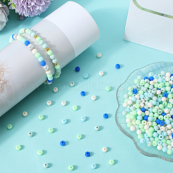 1000 perles acryliques opaques givrées&nbsp;OACR-SP0001-32B