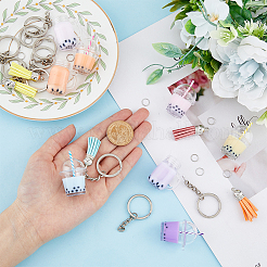 DIY-Set zum Basteln eines Schlüsselanhängers mit Bubble-Tea-Anhänger&nbsp;DIY-FH0005-20