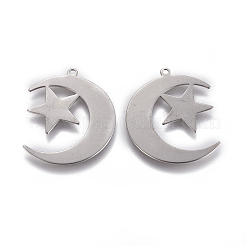 Pendentifs en acier inoxydable 201 résistant au ternissement&nbsp;LS-STAS-L234-119P