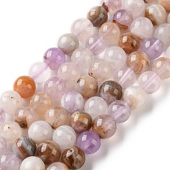 Brins de perles d'agate dentelle améthyste naturelle&nbsp;GG-CBABD99-04-6mm
