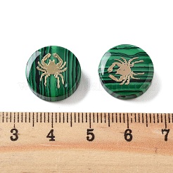 Perline di malachite sintetiche&nbsp;G-F775-D06