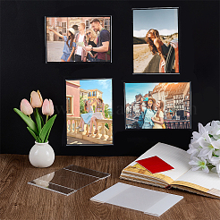 Rechteckiger Acryl-Tischkarten-Displayrahmen und doppelseitiges Klebeband&nbsp;AJEW-WH0609-493A