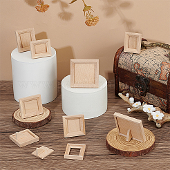 16 stücke 6 arten holz foto rahmen miniatur ornamente&nbsp;DJEW-OC0003-90