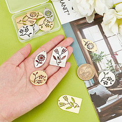 12 pendentif en acier inoxydable de style 201&nbsp;STAS-DC0006-24