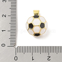 Pendenti smaltati in ottone placcato a cremagliera&nbsp;KK-S380-10G