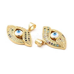 Colgante micropavé cubic zirconia de latón&nbsp;KK-H441-55G-02